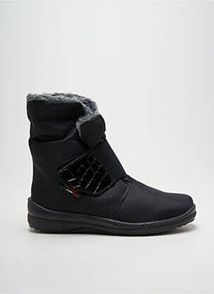 Botine/ghete umplută toc plat până la 3 cm negru SAMITEX femeie