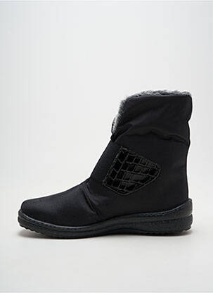 Botine/ghete umplută toc plat până la 3 cm negru SAMITEX femeie