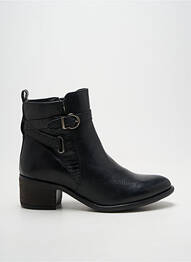 Botine/ghete toc pătrat toc de 4 la 6 cm negru ELUE PAR NOUS femeie