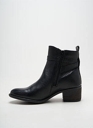 Botine/ghete toc pătrat toc de 4 la 6 cm negru ELUE PAR NOUS femeie