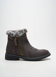 Botine/ghete toc mic toc plat până la 3 cm gri W STYLE femeie