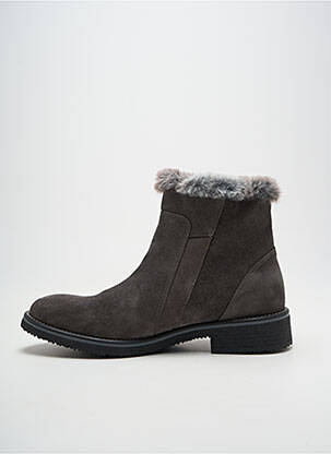 Botine/ghete toc mic toc plat până la 3 cm gri W STYLE femeie