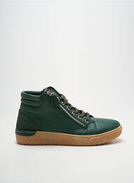 Adidași închidere cu fermoar și șireturi toc plat până la 3 cm verde COTEMER femeie