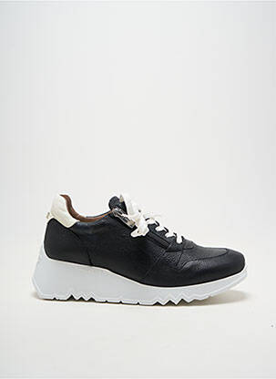 Adidași material neted toc de 4 la 6 cm negru WONDERS femeie