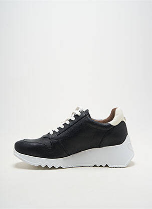 Adidași material neted toc de 4 la 6 cm negru WONDERS femeie