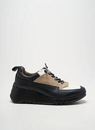 Adidași material neted toc de 4 la 6 cm negru WONDERS femeie