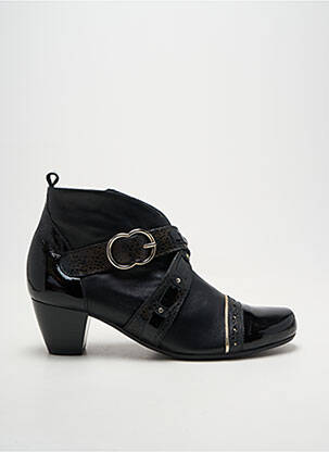 Botine/ghete material neted toc de 4 la 6 cm negru INEA femeie