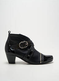 Botine/ghete cubanez toc de 4 la 6 cm negru INEA femeie