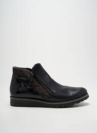 Botine/ghete vârf rotund toc plat până la 3 cm negru REMONTE femeie