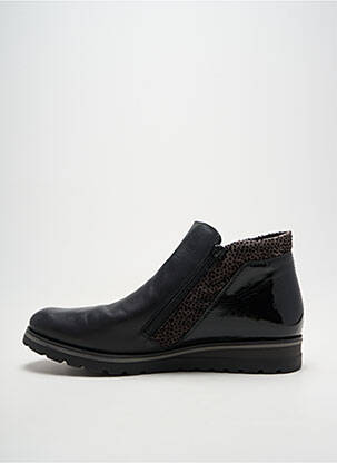 Botine/ghete material neted toc plat până la 3 cm negru REMONTE femeie