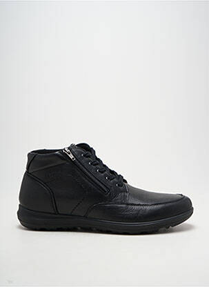 Botine/ghete țesătură satinată vârf rotund negru ENVAL SOFT bărbat
