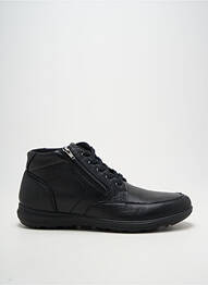 Botine/ghete țesătură satinată vârf rotund negru ENVAL SOFT bărbat