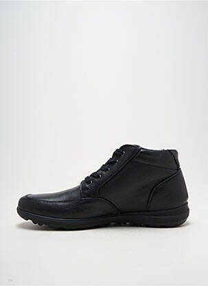 Botine/ghete țesătură satinată vârf rotund negru ENVAL SOFT bărbat