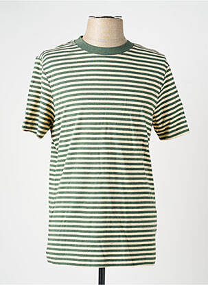 Tricou croială cambrată mâneci scurte verde BLEND bărbat