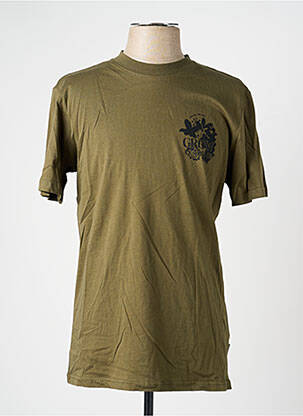 Tricou croială cambrată mâneci scurte verde BLEND bărbat