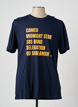 Tricou bio mâneci scurte albastru RAOUL ET MARCELLE bărbat