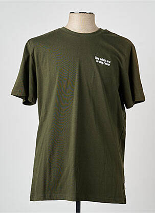Tricou croială cambrată mâneci scurte verde BLEND bărbat