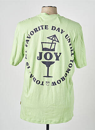 Tricou elasticitate mâneci scurte verde BLEND bărbat