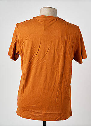 Tricou broderie mâneci scurte portocaliu BLEND bărbat