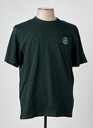 Tricou elasticitate mâneci scurte verde GARCIA bărbat