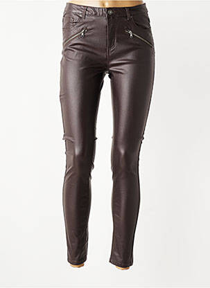Pantalon slim elasticitate mărime normală maro B.YOUNG femeie