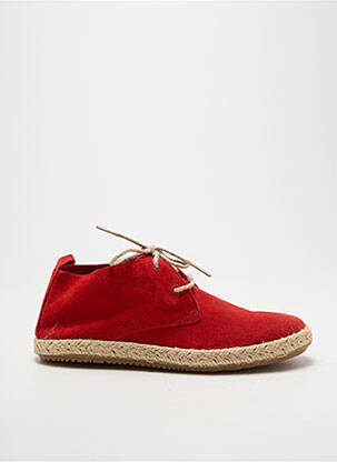 Espadrile închidere cu șireturi toc plat până la 3 cm roșu BENSIMON femeie