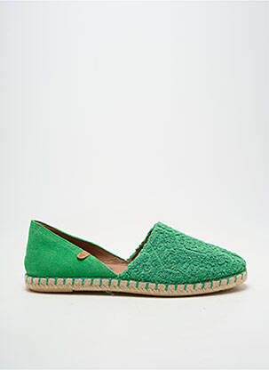 Espadrile vârf rotund toc plat până la 3 cm verde VERBENAS femeie