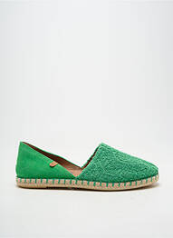 Espadrile vârf rotund toc plat până la 3 cm verde VERBENAS femeie