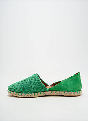 Espadrile vârf rotund toc plat până la 3 cm verde VERBENAS femeie