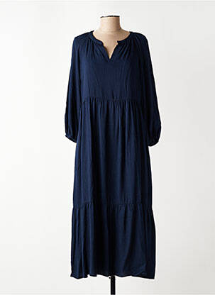 Rochie lungă mâneci lungi mâneci lungi albastru LOLA ESPELETA femeie