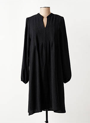 Rochie midi mâneci lungi mâneci lungi negru JULIE GUERLANDE femeie