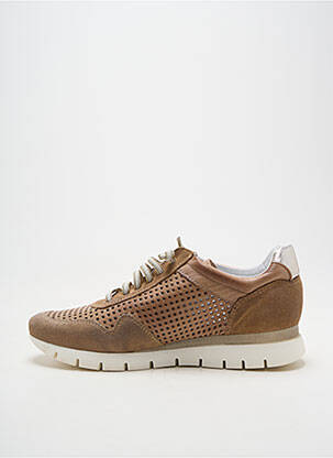 Adidași închidere elastică toc plat până la 3 cm maro CHACAL femeie