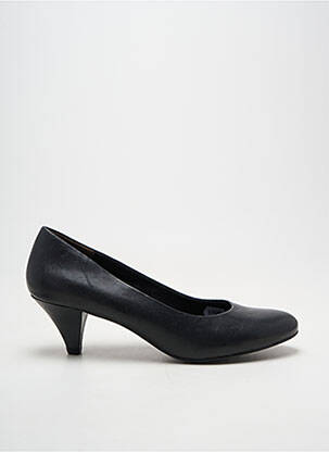 Pantofi cu toc țesătură satinată toc de 4 la 6 cm negru TAMARIS femeie