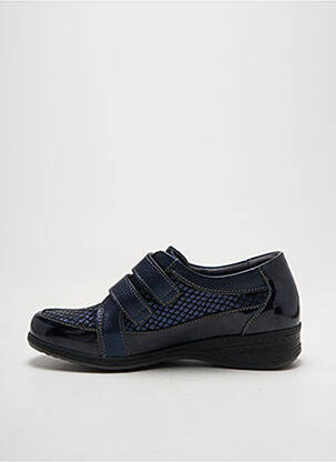 Adidași material neted toc plat până la 3 cm albastru BOISSY femeie
