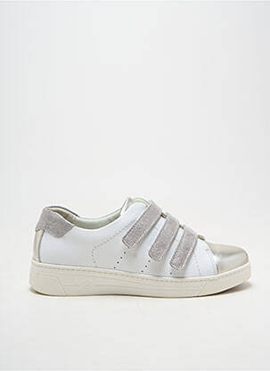 Adidași țesătură satinată toc plat până la 3 cm argintiu BOISSY femeie