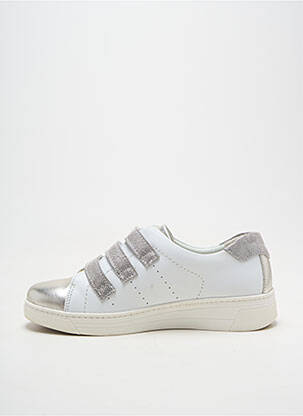 Adidași țesătură satinată toc plat până la 3 cm argintiu BOISSY femeie