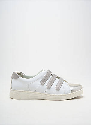 Adidași țesătură satinată toc plat până la 3 cm argintiu BOISSY femeie