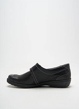 Încălțăminte de confort țesătură satinată toc plat până la 3 cm negru SUAVE femeie