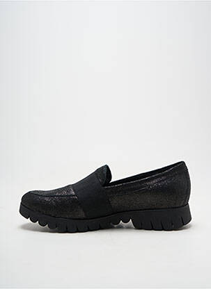 Mocasini țesătură satinată toc plat până la 3 cm negru MEPHISTO femeie