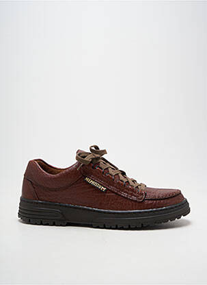 Adidași țesătură satinată vârf rotund maro MEPHISTO bărbat
