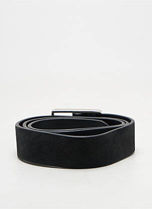 Curea efect material satinat negru IKKS bărbat