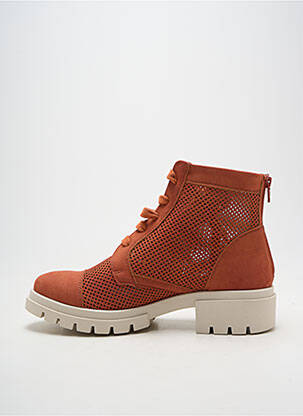 Botine/ghete toc mic toc de 4 la 6 cm portocalie DORKING femeie