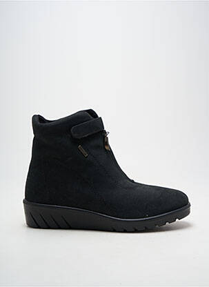 Botine/ghete vârf rotund toc de 4 la 6 cm negru ROMIKA femeie