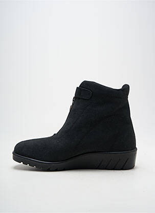 Botine/ghete vârf rotund toc de 4 la 6 cm negru ROMIKA femeie