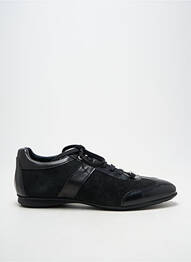 Adidași țesătură satinată vârf rotund negru SANTAFE bărbat