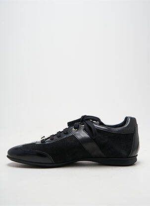 Adidași țesătură satinată vârf rotund negru SANTAFE bărbat
