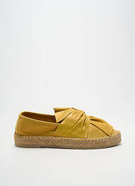 Espadrile țesătură satinată toc plat până la 3 cm galben LUNE & L'AUTRE femeie