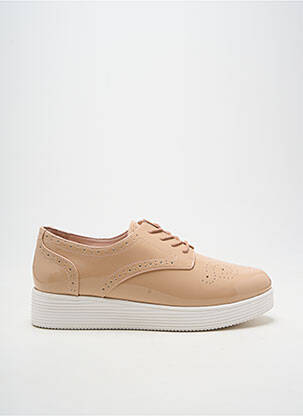 Derby-uri material neted toc de 4 la 6 cm bej MELLOW YELLOW femeie