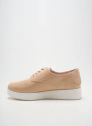Derby-uri material neted toc de 4 la 6 cm bej MELLOW YELLOW femeie
