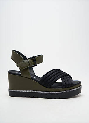 Sandale/pantofi decupați toc platformă toc de 7 la 9 cm verde SIXTY SEVEN femeie
